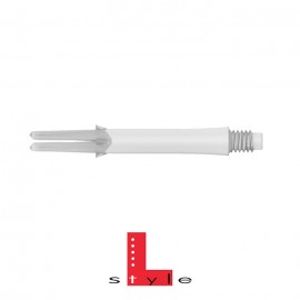 L-style Lock dart shafts white 26mm