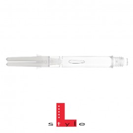 L-style Lock dart shafts clear black 33mm