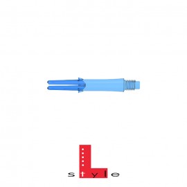 L-style Lock dart shafts blue 19mm