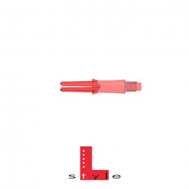 L-style Lock dart shafts red 13mm