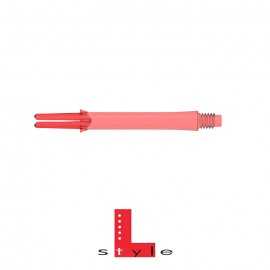 L-style Lock dart shafts red 33mm